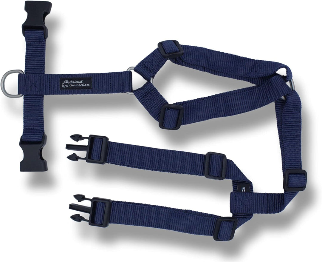 Animal Connection H-Form Hundegeschirr, Hundeweste Geschirre 5-Punkt-Einstellung, leicht und strapaz