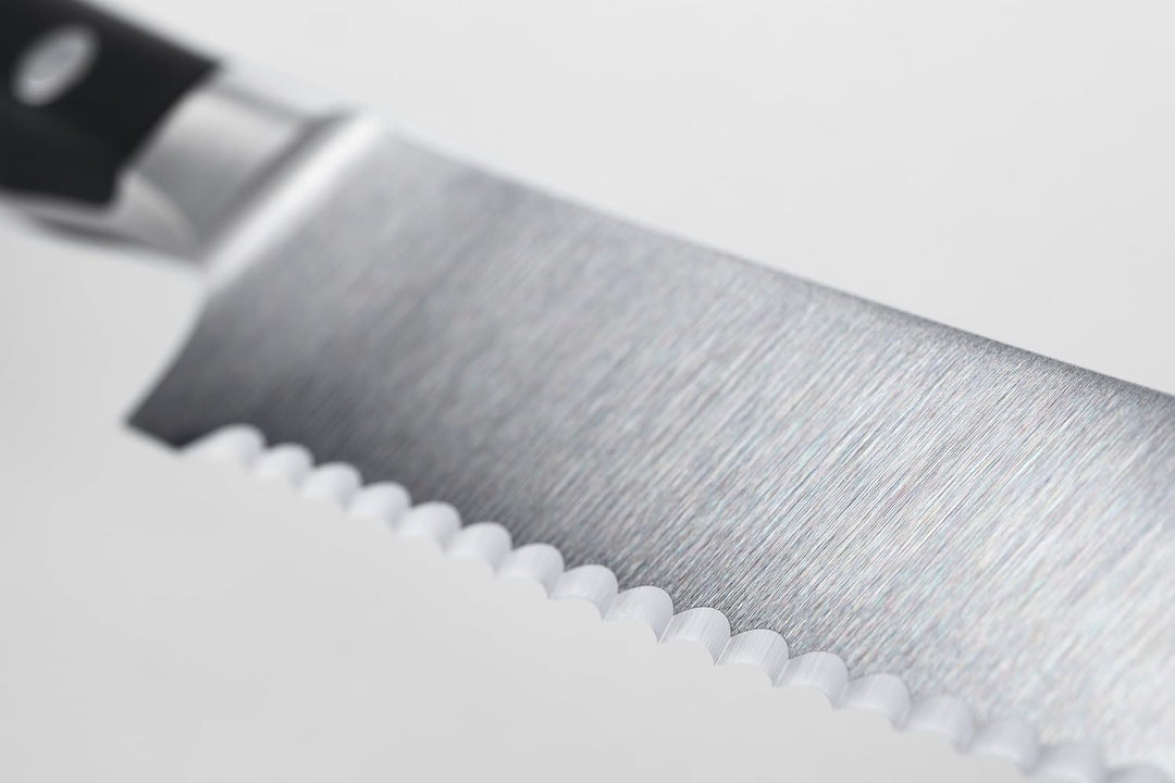 WÜSTHOF Classic Ikon Bread Knife, 20 cm, Black Schwarz 20 cm Brotmesser, Schwarz 20 cm Brotmesser