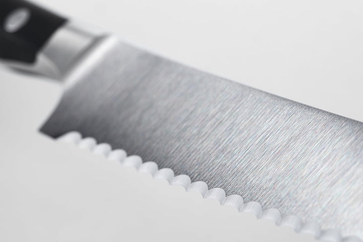 WÜSTHOF Classic Ikon Bread Knife, 20 cm, Black Schwarz 20 cm Brotmesser, Schwarz 20 cm Brotmesser