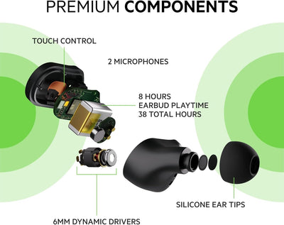 Belkin SOUNDFORM Play True Wireless In-Ear-Kopfhörer, Kopfhörer kabellos, 3 EQ-Voreinstellungen, sch