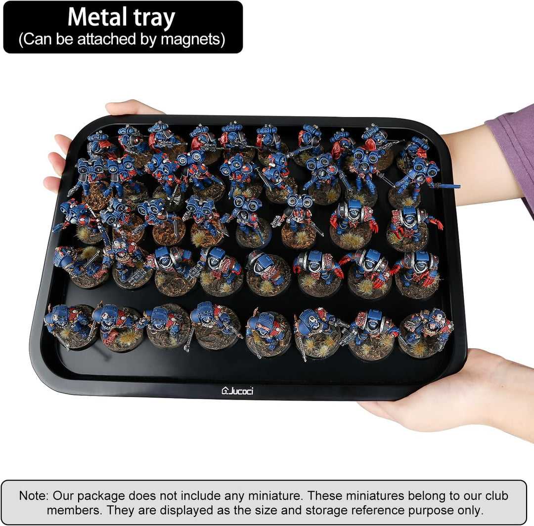 Jucoci Miniaturen Aufbewahrungskoffer Miniaturen Transportkoffer (2 PCS Set), 2 PCS Set