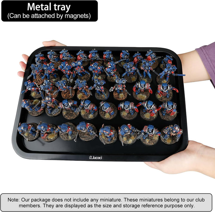 Jucoci Miniaturen Aufbewahrungskoffer Miniaturen Transportkoffer (2 PCS Set), 2 PCS Set