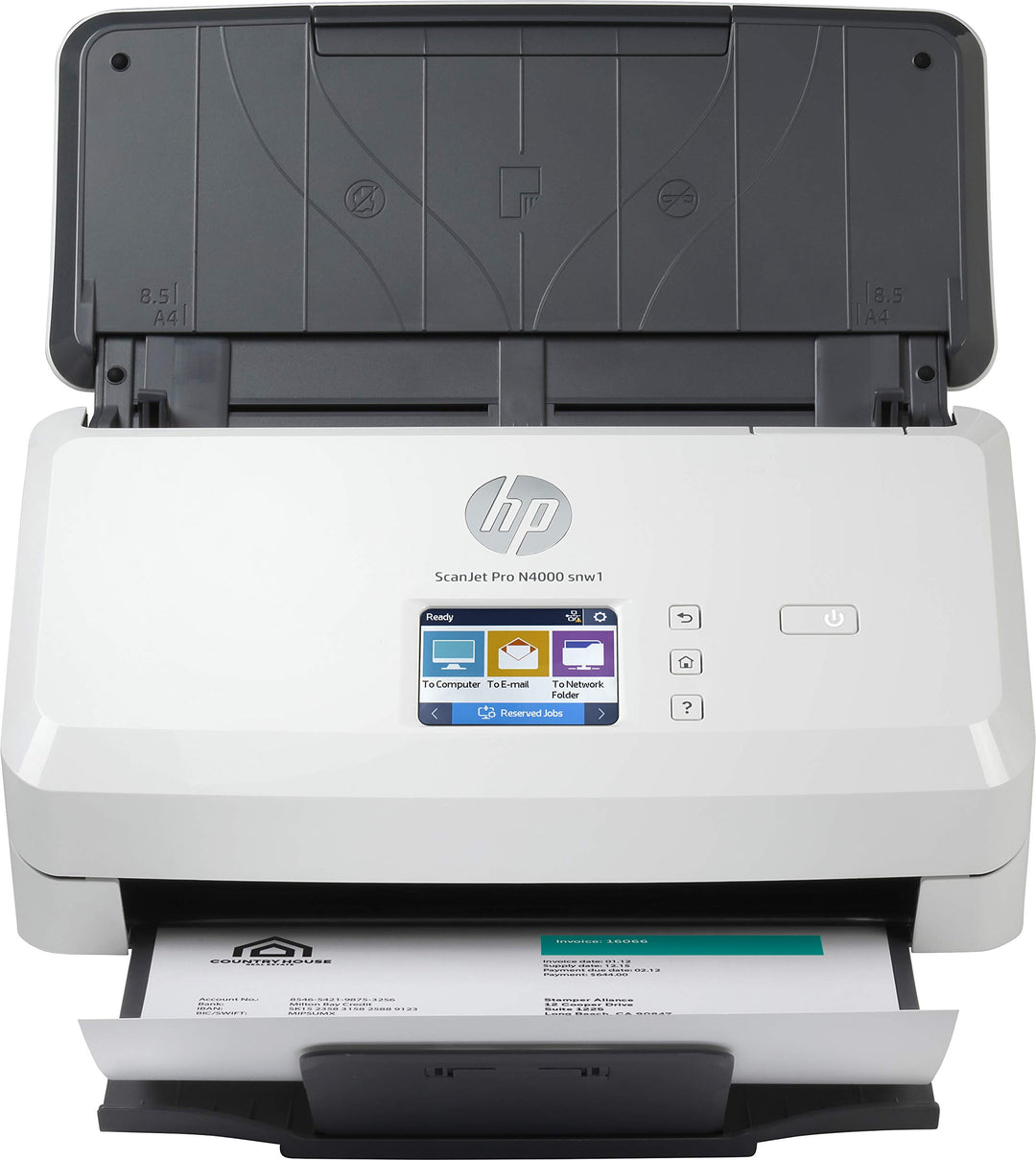 HP - HP - Scanjet Pro N4000 snw1 600 x 600 DPI Scanner mit Vorlageneinzug Schwarz, Weiss A4