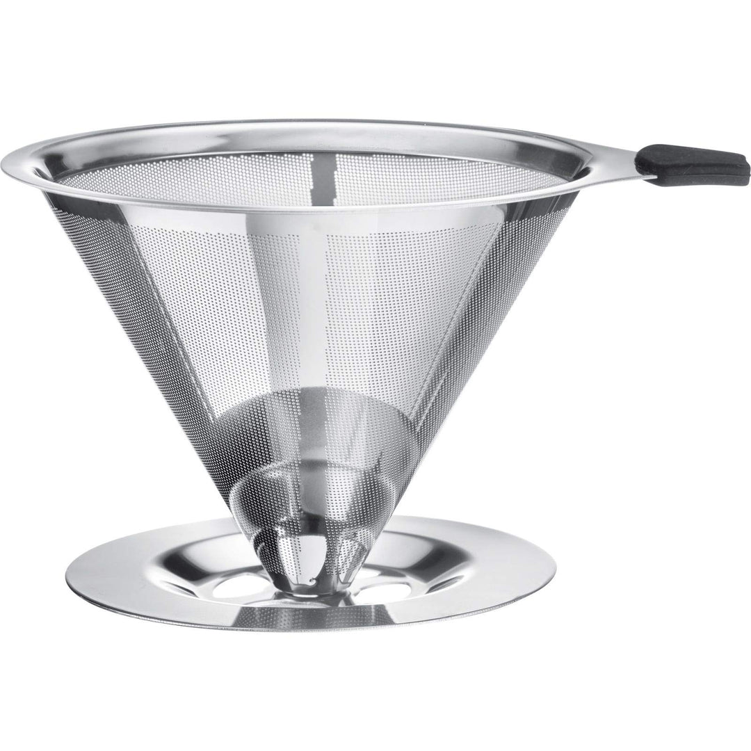 Westmark Dauerfilter/Dripper Kaffee, mit Tassenhalterung, Brasilia, Aufsatzfläche 10 cm, 18/8 Rostfr