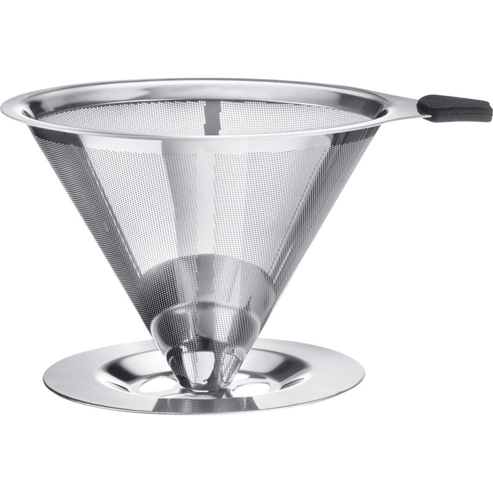 Westmark Dauerfilter/Dripper Kaffee, mit Tassenhalterung, Brasilia, Aufsatzfläche 10 cm, 18/8 Rostfr