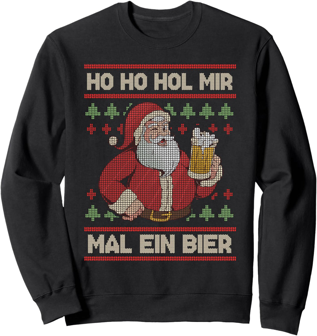 Ho Hol Mir Mal Ein Bier Ugly Christmas Sweater Geschenk Sweatshirt