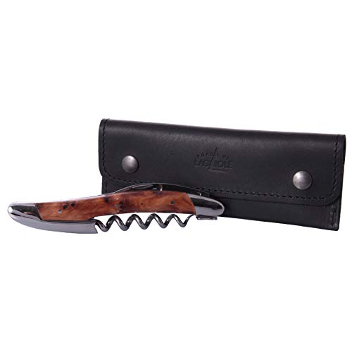 Forge de Laguiole Sommeliermesser, Thuya, Etui, polierte Edelstahlbacken