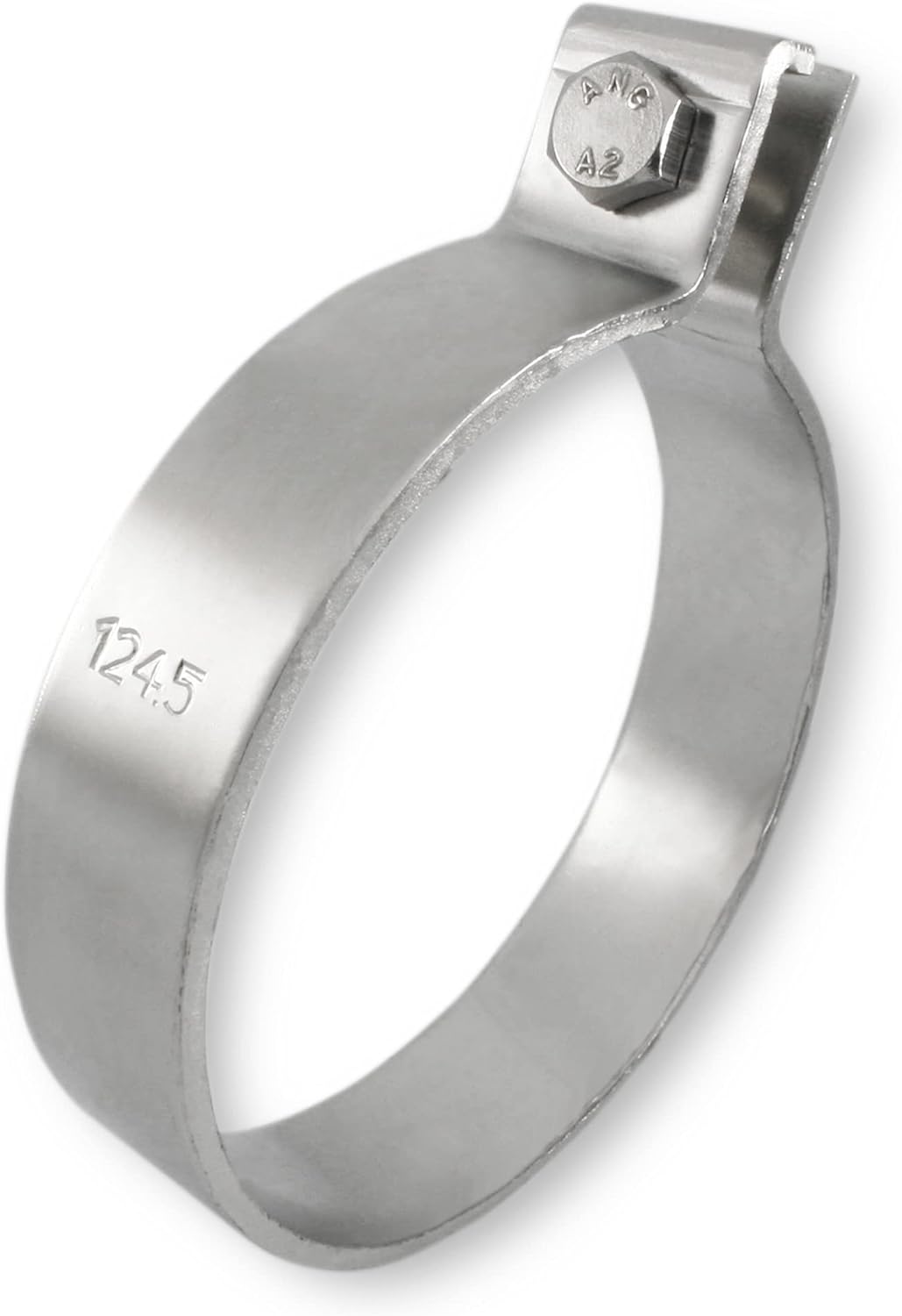 DIN Schelle Edelstahl Massive Klemme Rohrschellen von 42,5-124,5 mm (124,5mm - 4,90"), 124,5mm - 4,9