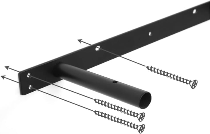 Wandregal Bretter 2er Set – Regalbretter 60x20x3,8 cm in Bambusoptik, Regalboden für Wohnzimmer Küch