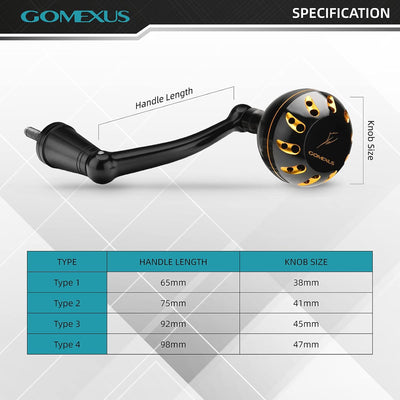 GOMEXUS Power Handle Angelrollengriff für Penn Spinfisher VI VII [SPNF]/ Slammer III IV [SLM]/ Battl