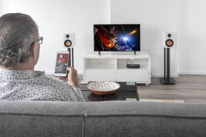 Mitchell Acoustics uStream One | Hi-Fi True Wireless Stereo AKTIVE Lautsprecher | Keine Kabel zwisch