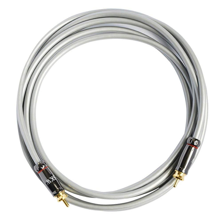 SKW Subwoofer Kabel, Cinch Kabel von Stecker zu Stecker Digitales Koaxial Audio Kabel - PVC - S/PDIF