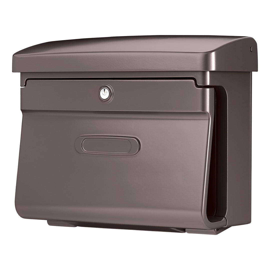 Burg-WÄCHTER Briefkasten mit Zeitungsfach ohne Namensschild, Kunststoff, Einwurf-Format DIN C4, 2 Sc