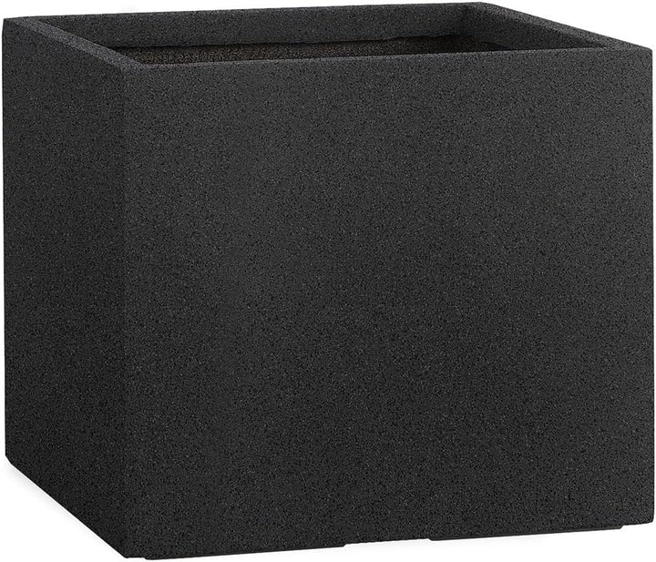 Pflanzwerk® Pflanzkübel Cube 23x23x23cm Granit Anthrazit Frostbeständiger Blumenkübel* *UV-Schutz* *