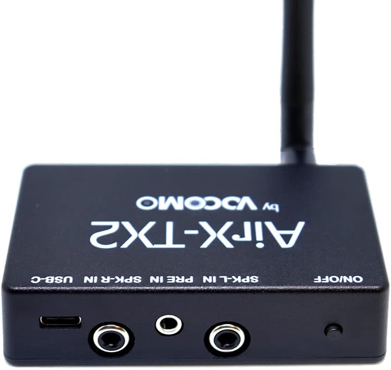 VOCOMO AirX-RearKit Hires Audio-Funksystem für Passive (Surround) Lautsprecher im 5.1 Heimkino
