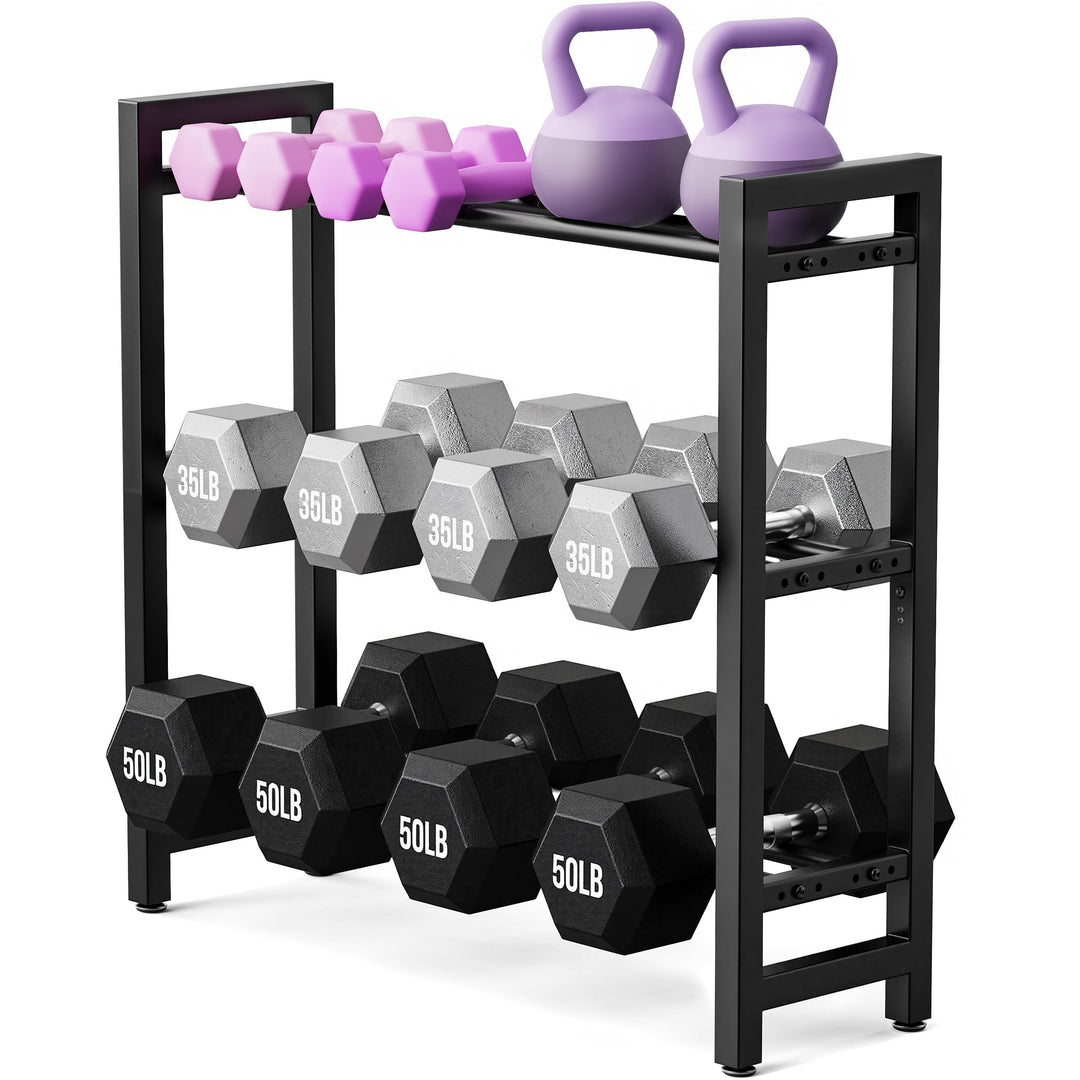 Hantelregal, Hantelständer Kurzhanteln für das Home Gym 3-stufiges, 3-stufiges
