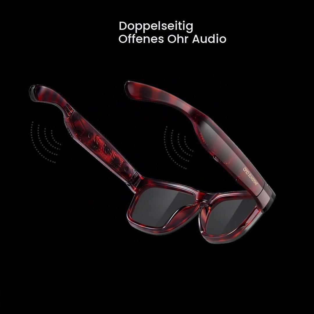 OhO sunshine Bluetooth Audio Sunglasses, Lightweight Open Ear Sport Glasses, 10H Playtime, UV400 ANS