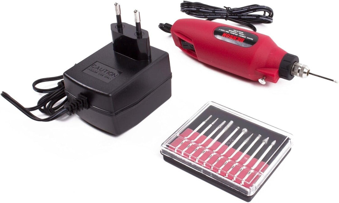 Gravurgerät Minnischleifgerät Schleifgerät 11ltg. 230V - 12V DC Gravur Set