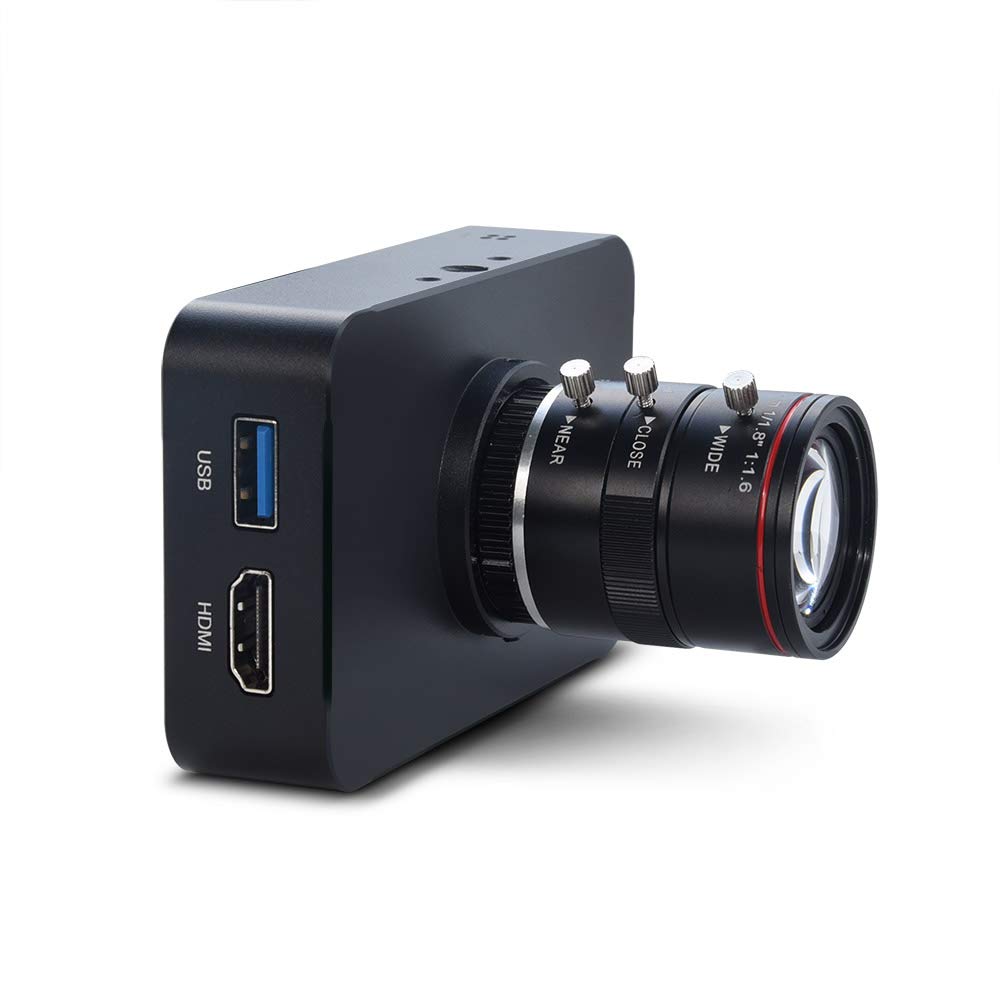 MOKOSE 12MP 4K HDMI Kamera, 1080P USB HD Live-Übertragung Webkamera mit 4K@30FPS Aufzeichnung, Indus
