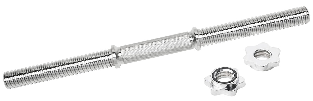 Bad Company Chrom Kurzhantelstange mit Gewinde-Auflageflächen inkl. Sternverschlüssen 30/31 mm I Kur