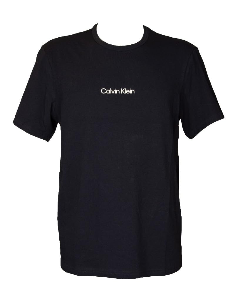 Calvin Klein Herren Kurzarm Rundhals T-Shirts M Blau (Night Sky), M Blau (Night Sky)