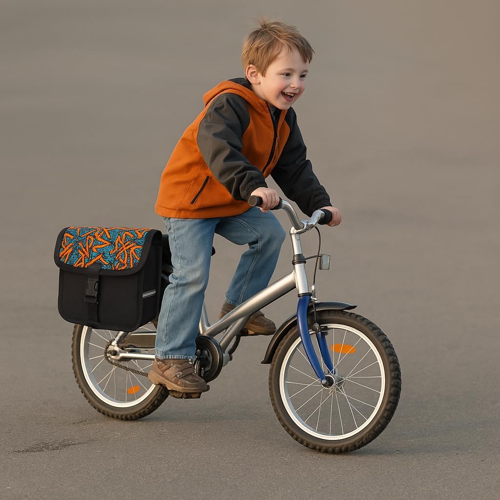 Beluko Fahrradtasche Kinderfahrrad 20-26 Zoll – Doppelte Gepäckträgertasche 18L – Wasserdicht & Robu