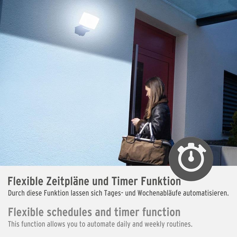 Brennenstuhl Connect WiFi LED Strahler WF 2050 (20W, 2400lm, IP54, diverse Lichtfunktionen über App