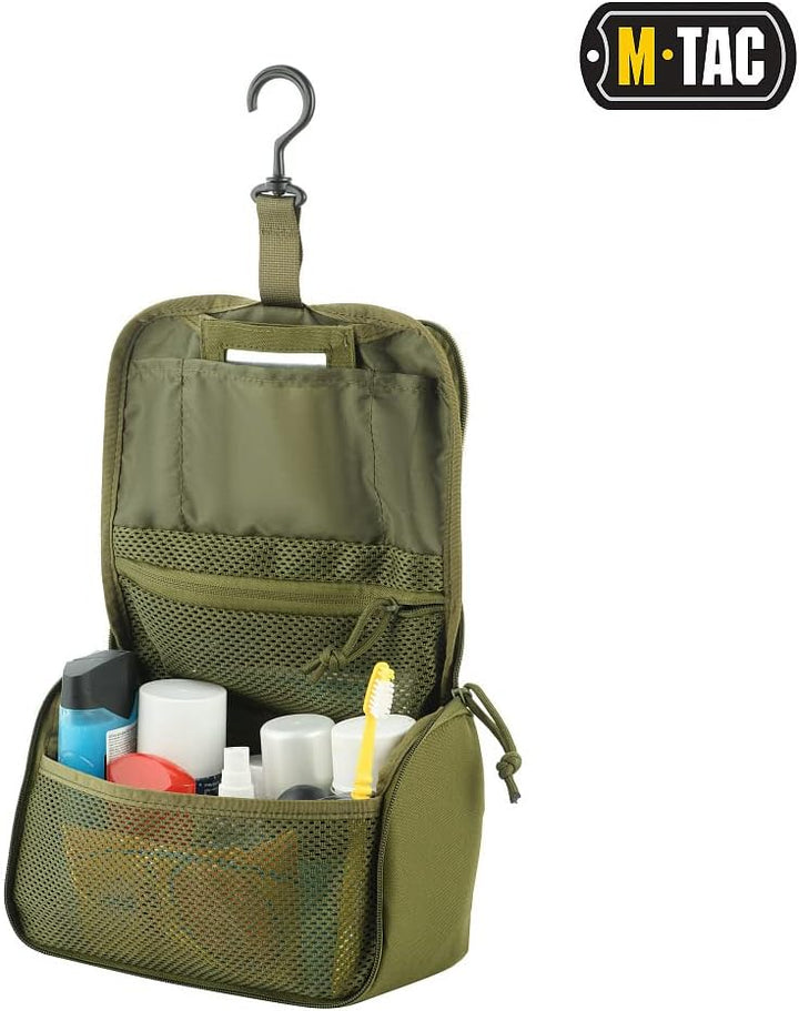 M-Tac Kulturbeutel für Herren Reise-Dopp Kit für Badezimmer Rasierzubehör Wasserdichtes Design, Oliv
