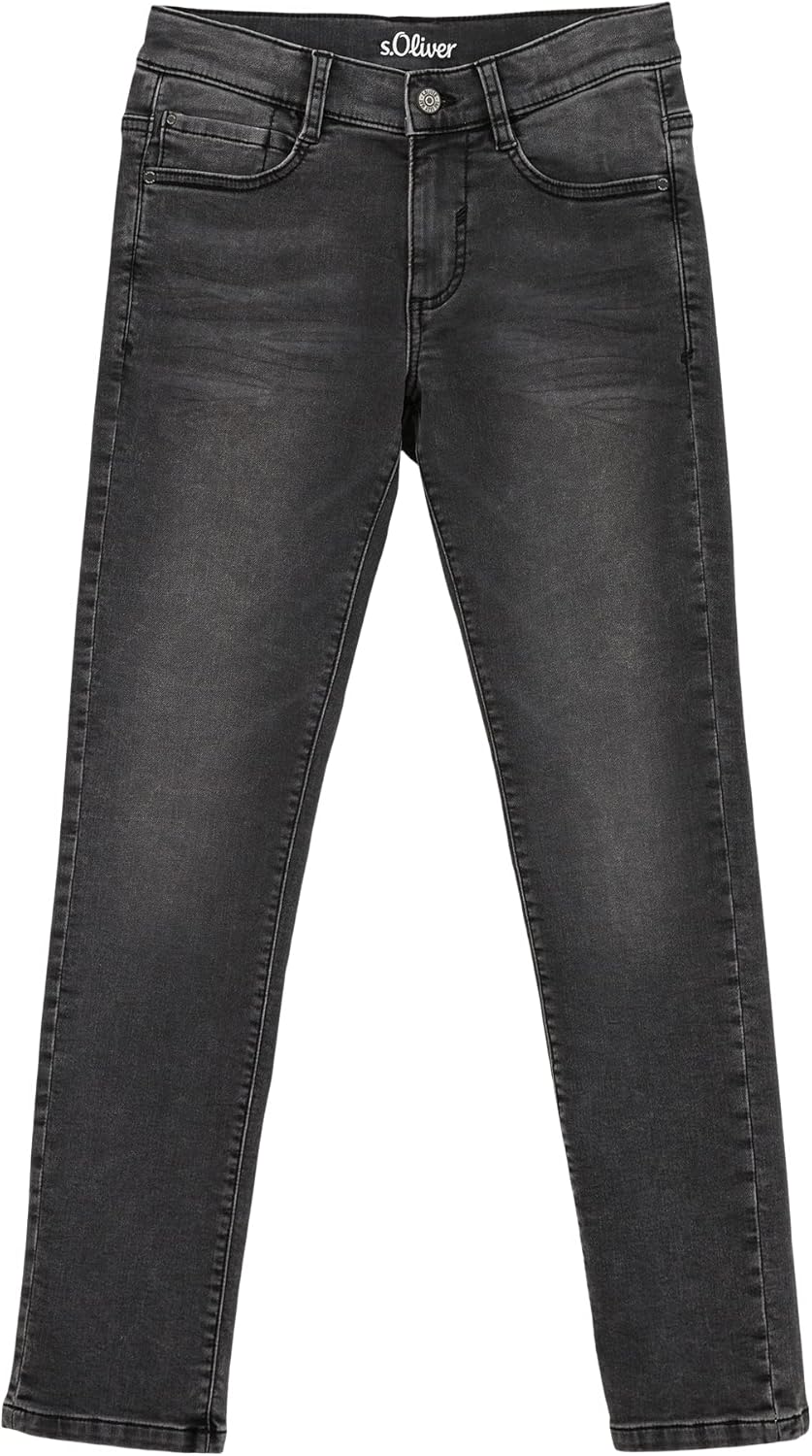 s.Oliver Junior Boy's Jeans, Seattle Slim Fit, Grey, 134