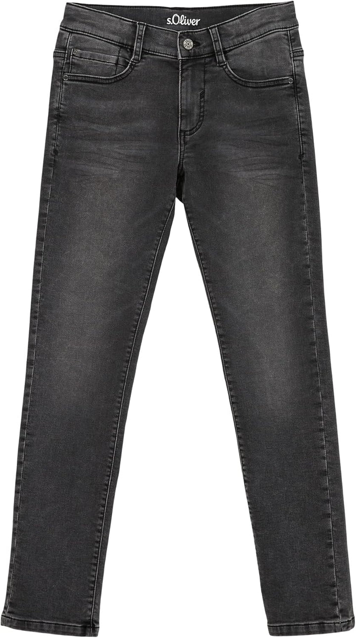 s.Oliver Junior Boy's Jeans, Seattle Slim Fit, Grey, 134