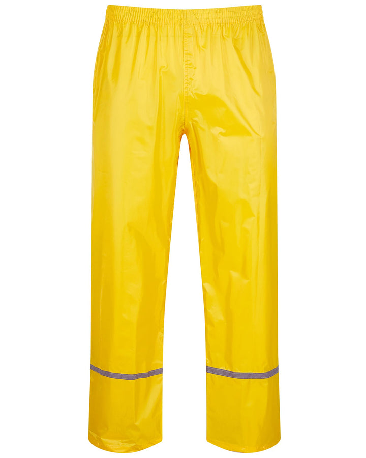 Scheibler Workwear – Basic Regenhose Herren – Outdoor Hose mit Gummizug & Reflektoren – Wind- & wass