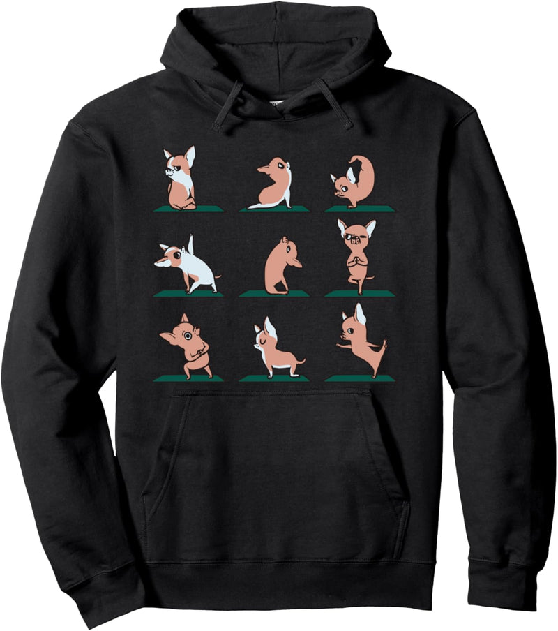 Chihuahua Yoga Pullover Hoodie