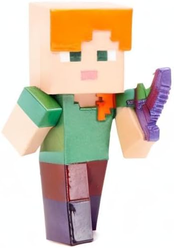 Jada Toys Minecraft Figuren-Set (4 Stück) aus Metall - Sammelfiguren aus Minecraft Caves & Cliffs (S