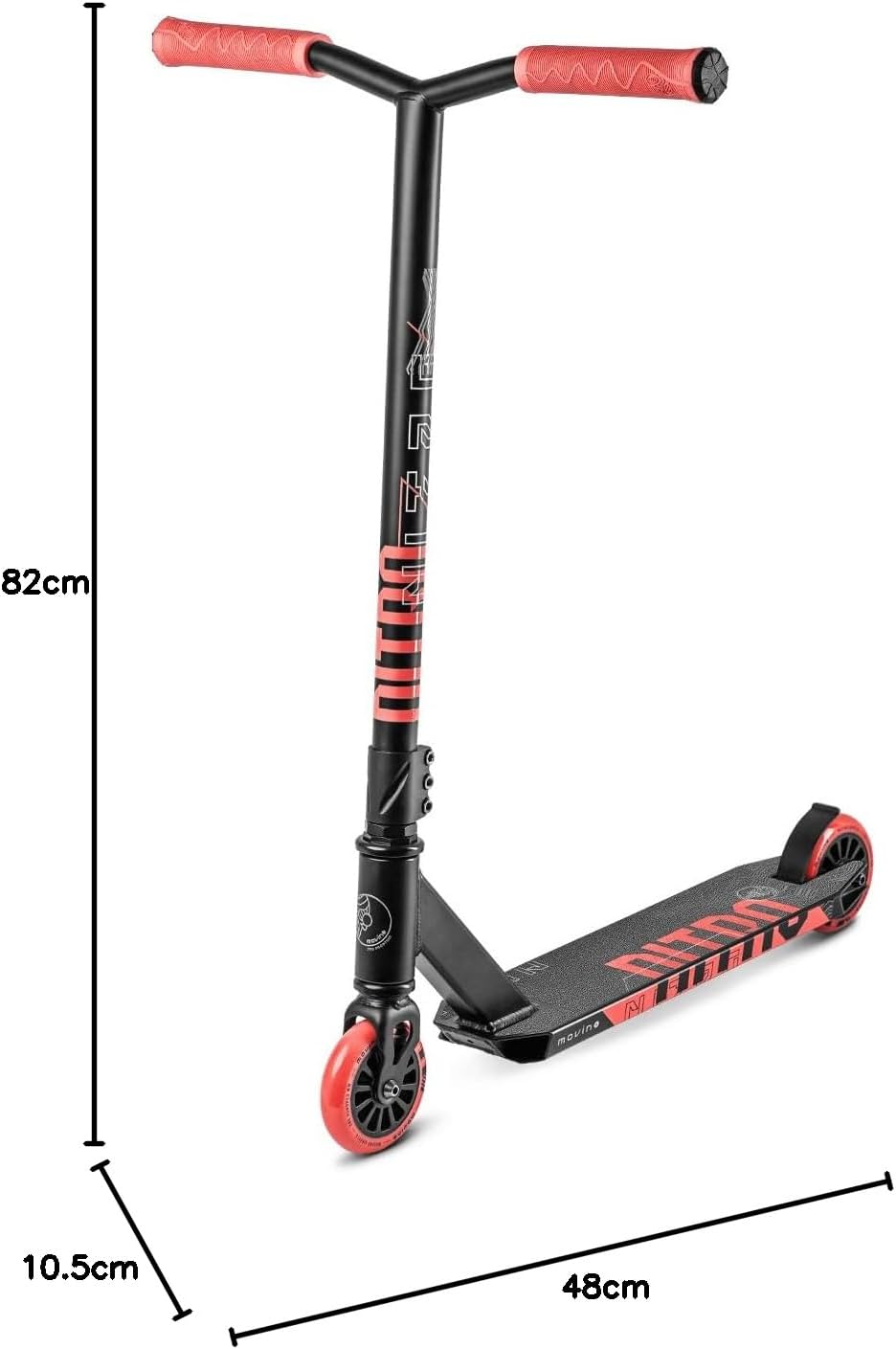 Movino Stunt Scooter Stunt Roller Kickscooter Professioneller Freestyle Roller Trick Roller ABEC 9 K