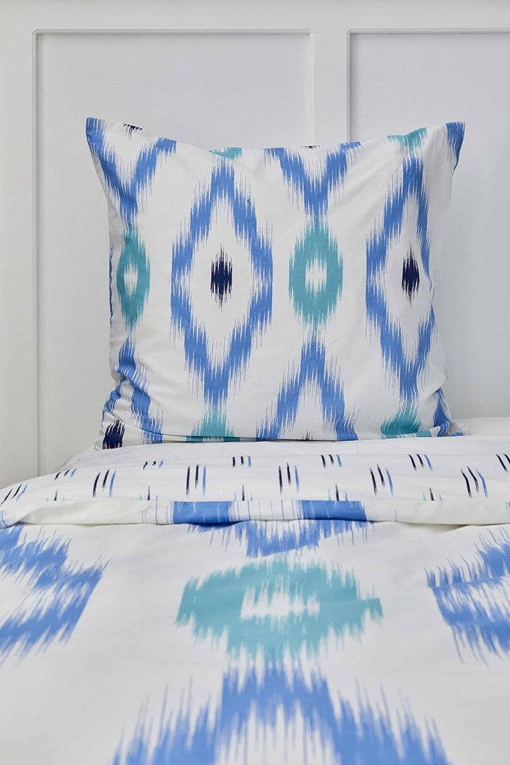 Nautica Home Ikat BETTWÄSCHE Set Renforce 100% Baumwolle Wendebettwäsche Reissverschluss YKK 200x200