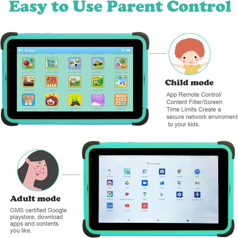 weelikeit Kinder-Tablet 7 Zoll, Android 11 Tablets für Kinder, 2GB RAM 32GB ROM, IPS HD Display,Kind