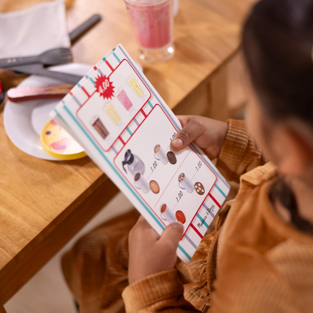Melissa & Doug Star Diner Restaurant Play Set | Pretend Play | Play Set | 3+ | Gift for Boy or Girl,