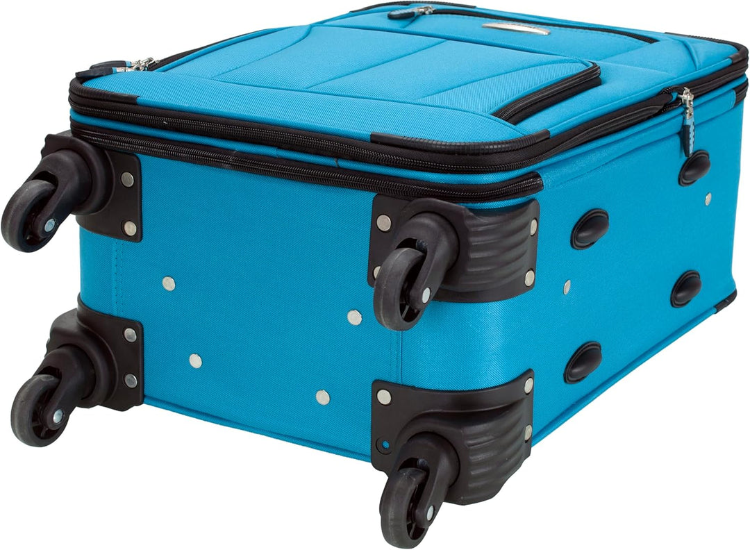 Rockland Pasadena Softside Spinner Rad Gepäck, türkis, Carry-On 20-Inch, Pasadena Softside Spinner W