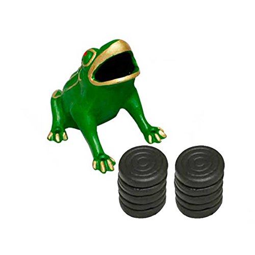 CADENAS Caddenas – Froschspiel Basique aus Gusseisen, (oder Fassspiel): 1 Frosch und 10 Pucks (oder