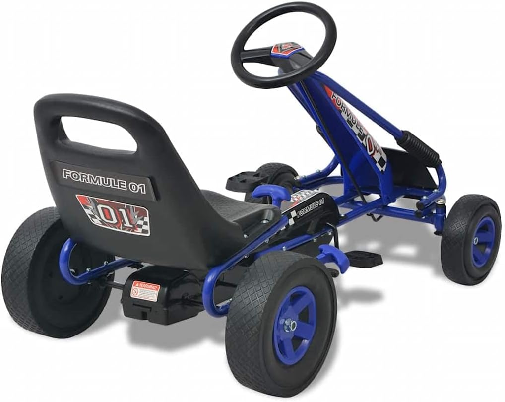 Pedal Go-Kart mit verstellbarem Sitz Blau,11.2kg,80152
