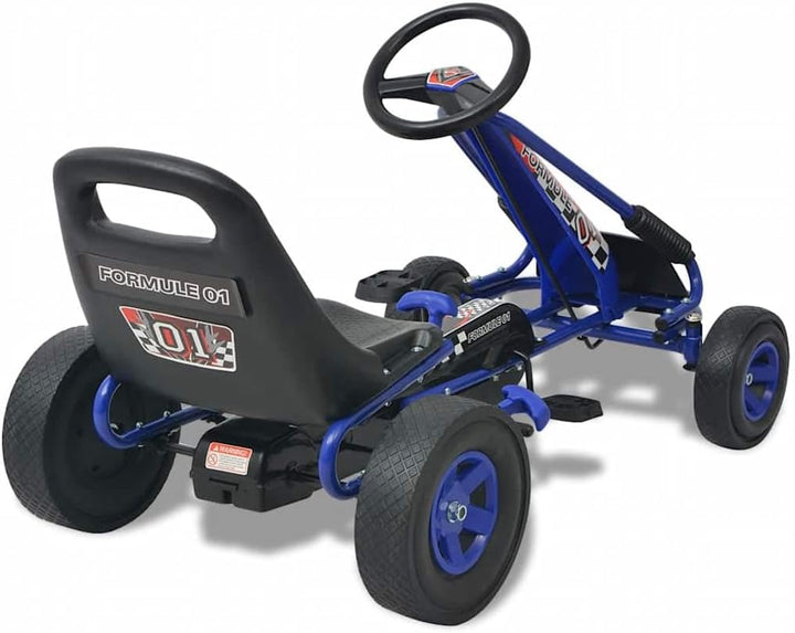 Pedal Go-Kart mit verstellbarem Sitz Blau,11.2kg,80152