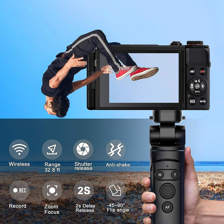 AODELAN Camera Stativ mit Fernbedienung Handgriff für Vlogging, Kompatibel mit Canon EOS RP, EOS R,