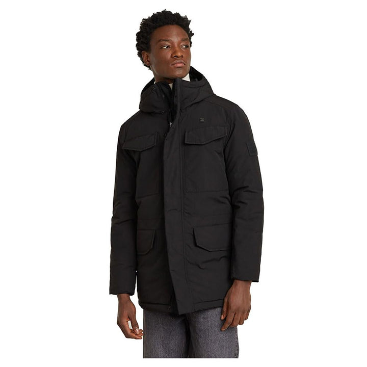 G-STAR Herren Vodan Padded Hooded Parka XS Schwarz (dk black D25381-D419-6484), XS Schwarz (dk black