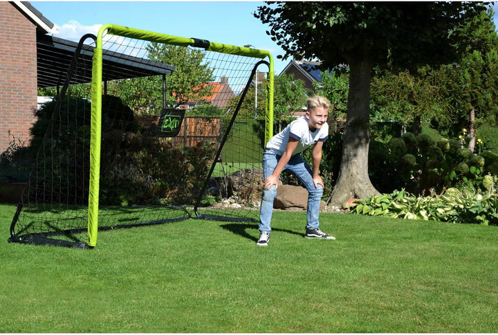 EXIT Tempo - Hochwertiger Stahlbau - Einfache Montage - Geeignet für Kinder - Fussballtor Outdoor -
