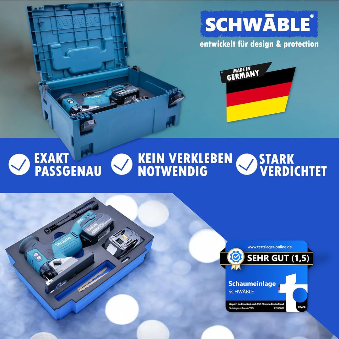 Schaumeinlage Schaumstoffeinlage für Makita Akku-Stichsäge DJV181