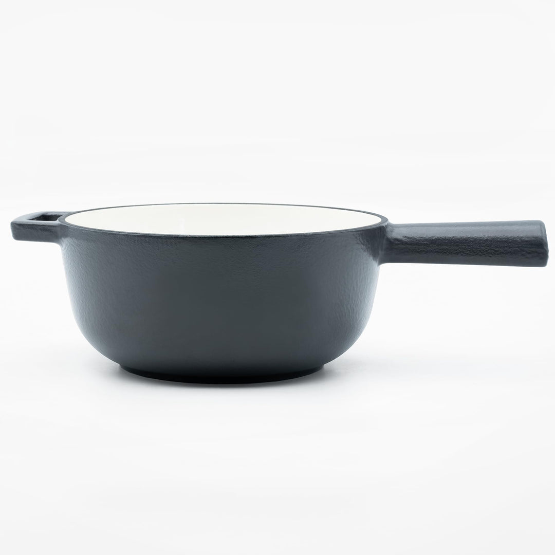 osoltus Fondue Käsefondue Gusseisen (dunkelgrau Ersatztopf), Dunkelgrau Ersatztopf