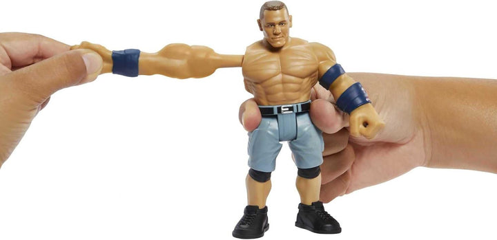 WWE Bend 'n bash John Cena Figur mit Gelenk, dehnbar, 14 cm