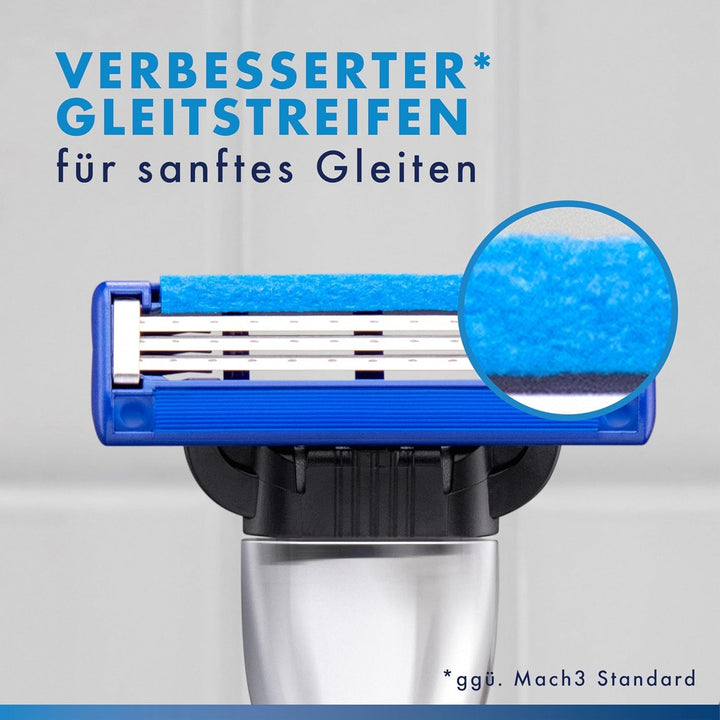 Gillette Mach3 Turbo Rasierklingen für Männer, 12 Original Gillette Ersatzklingen, Klingen für Herre