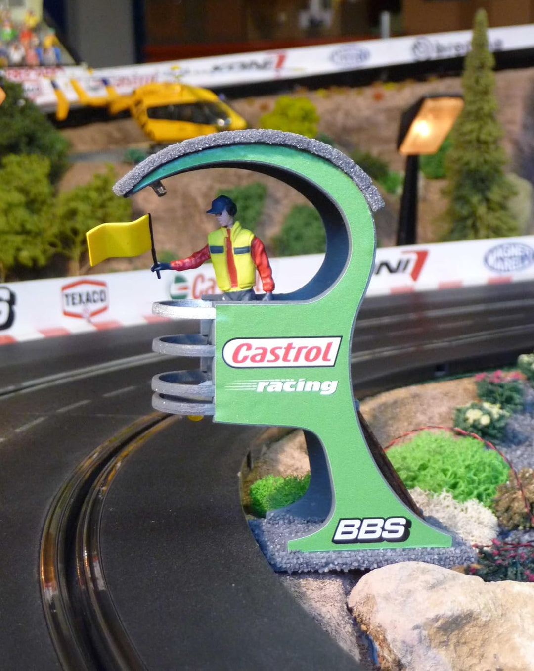 Slotcar STRECKENPOSTEN Stand TOP Dekoration für Carrera DIGITAL