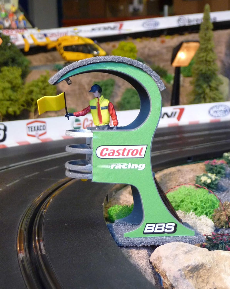 Slotcar STRECKENPOSTEN Stand TOP Dekoration für Carrera DIGITAL